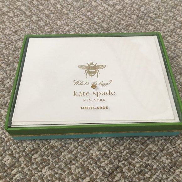 Kate Spade - What's the Buzz notecard set - NWT